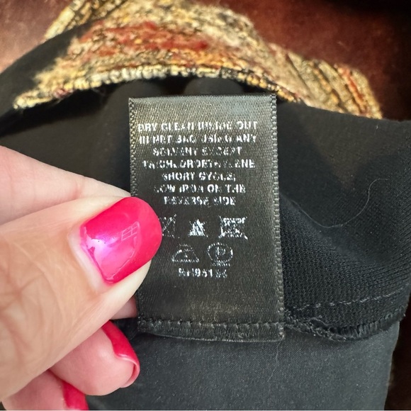 Lafayette 148 Black and Brown Wool Blend Skirt - Picture 6 of 6